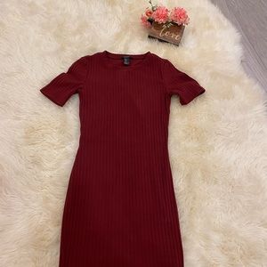 Maroon Mini dress